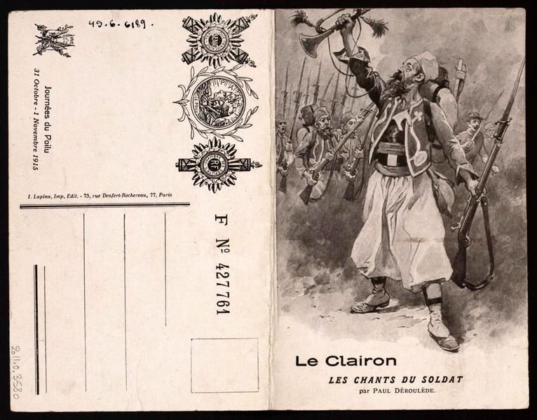 Le Clairon / LES CHANTS DU SOLDAT par PAUL DEROULEDE