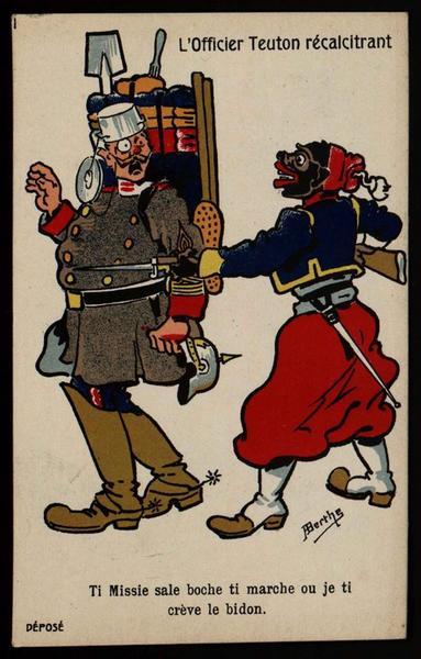 L'officier Teuton récalcitrant / Ti Missie sale boche ti marche ou je ti crève le bidon