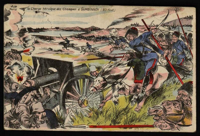 la charge héroïque des Cosaques à GUMBINNEN