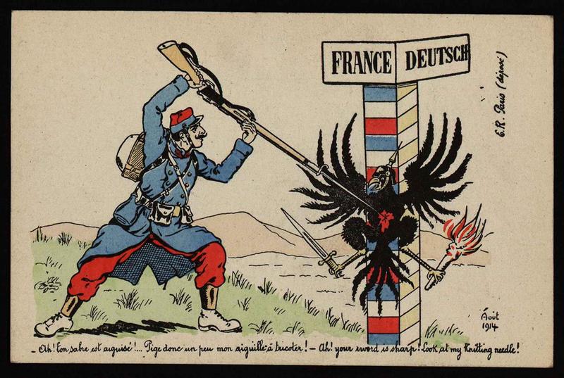 FRANCE / DEUTSCH / Ah! ton sabre est aiguisé ! Pige donc un peu mon aiguille à tricoter !