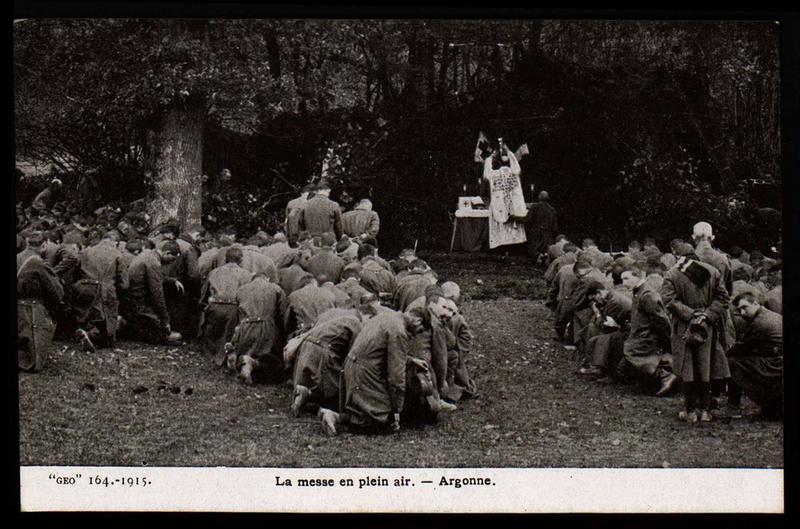 1915 La messe en plein air - Argonne