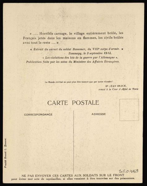 LES CRIMES ALLEMANDS / LES VIEILLARDS BRÛLES VIFS