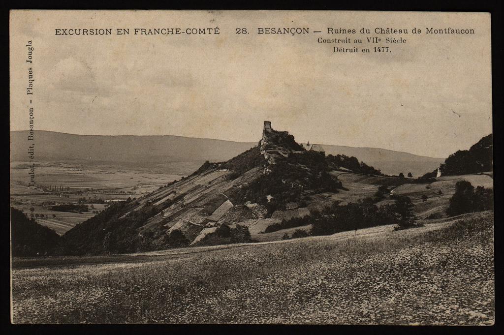 Excursion en Franche-Comté - BESANÇON - Ruines du Château de Montfaucon