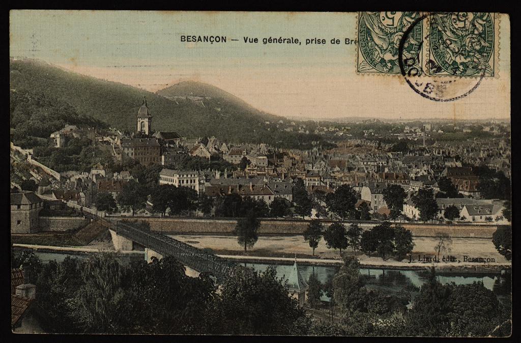 BESANÇON - Vue générale, prise de Brégille