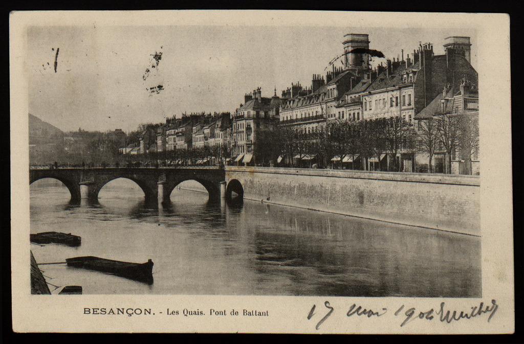 BESANÇON - Les Quais - Pont de Battant