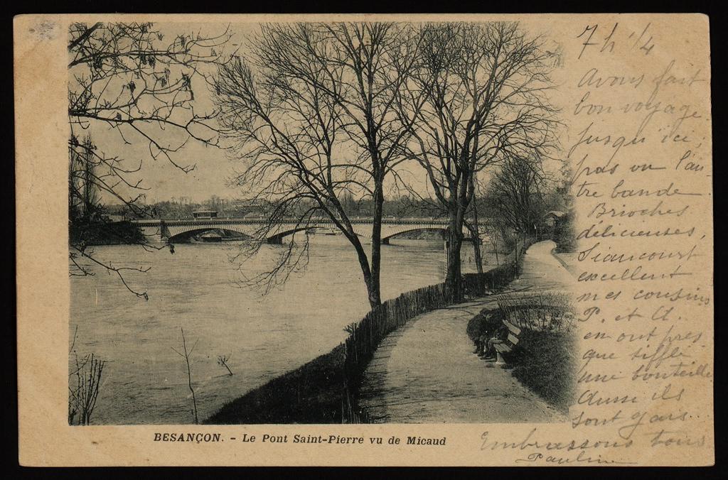 BESANÇON - Le Pont Saint Pierre vu de Micaud