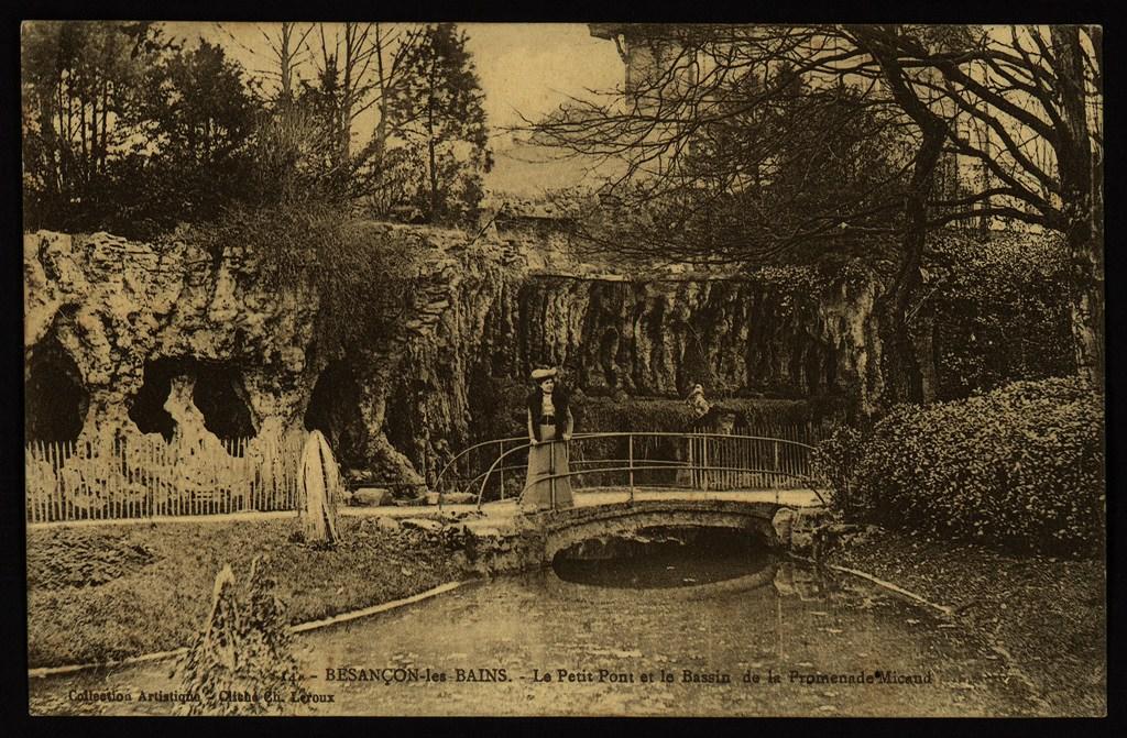 BESANÇON-les-BAINS - Le Petit Pont et le Bassin de la Promenade Micaud