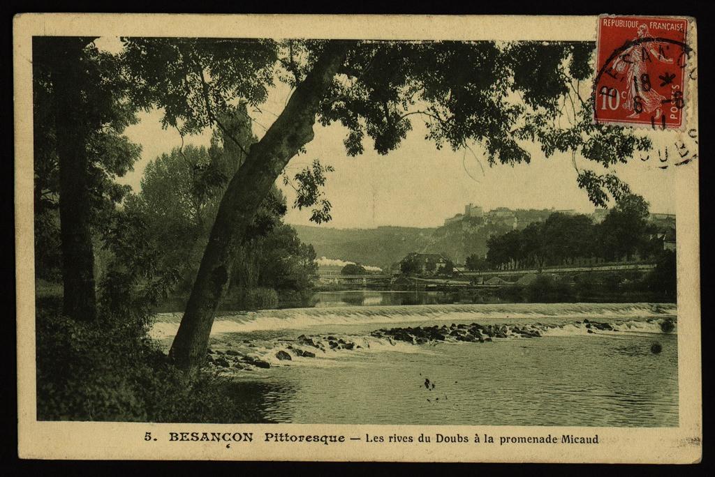 BESANÇON Pittoresque - Les Rives du Doubs à la Promenade Micaud