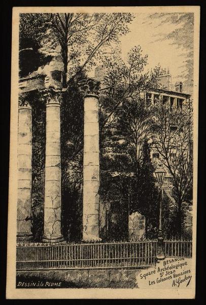 BESANÇON - Square Archéologique St Jean - Les Colonnes Romaines