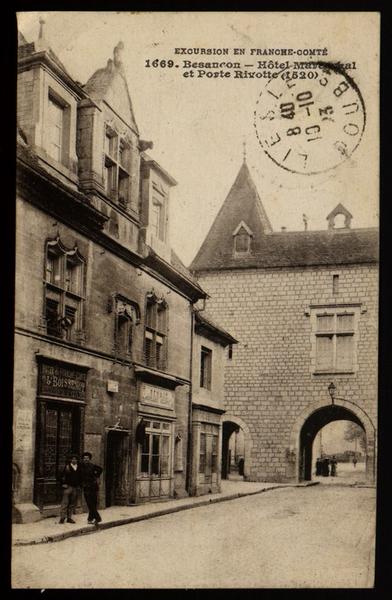 EXCURSION EN FRANCHE COMTE - Besançon - Hôtel Mareschal et Porte Rivotte