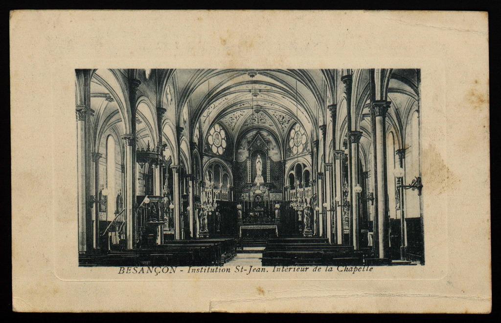 BESANÇON - Institution St-Jean - Intérieur de la Chapelle