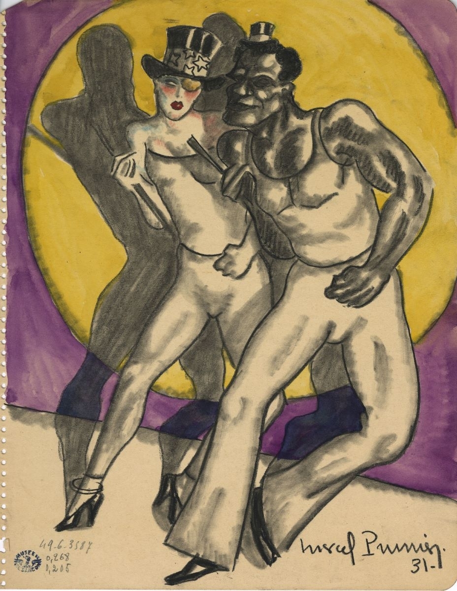 Couple de danseurs professionnels (titre factice)