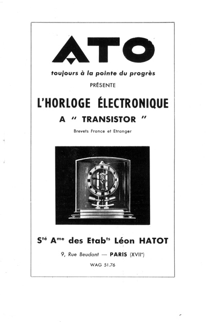 Encart publicitaire pour la marque ATO (titre factice)