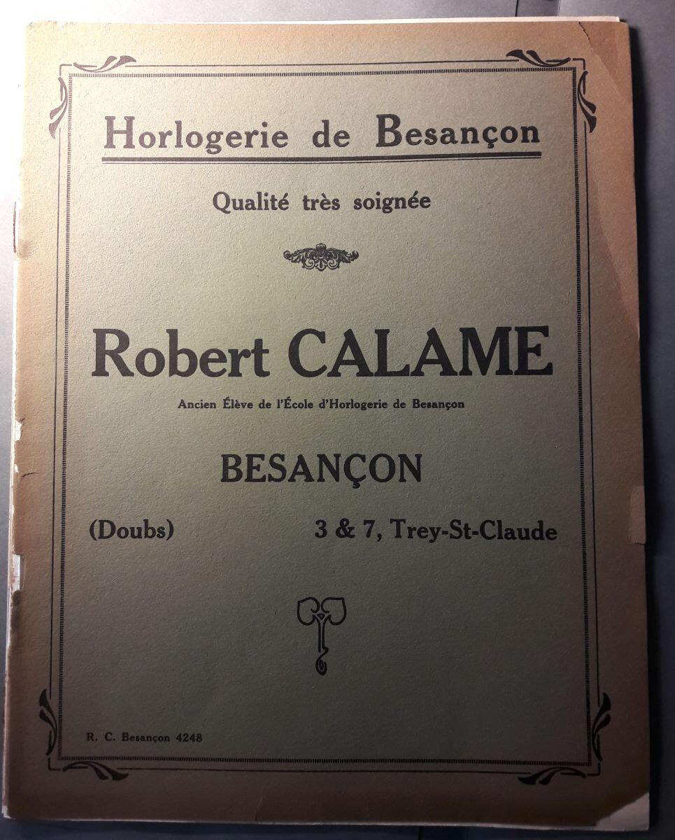 Horlogerie de Besançon / Robert CALAME / Besançon / 3 & 7 Trey-St-Claude