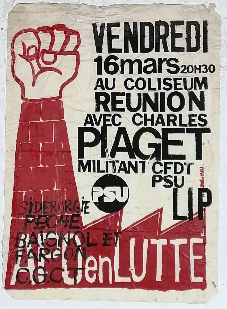 REUNION AVEC CHARLES PIAGET APO en LUTTE