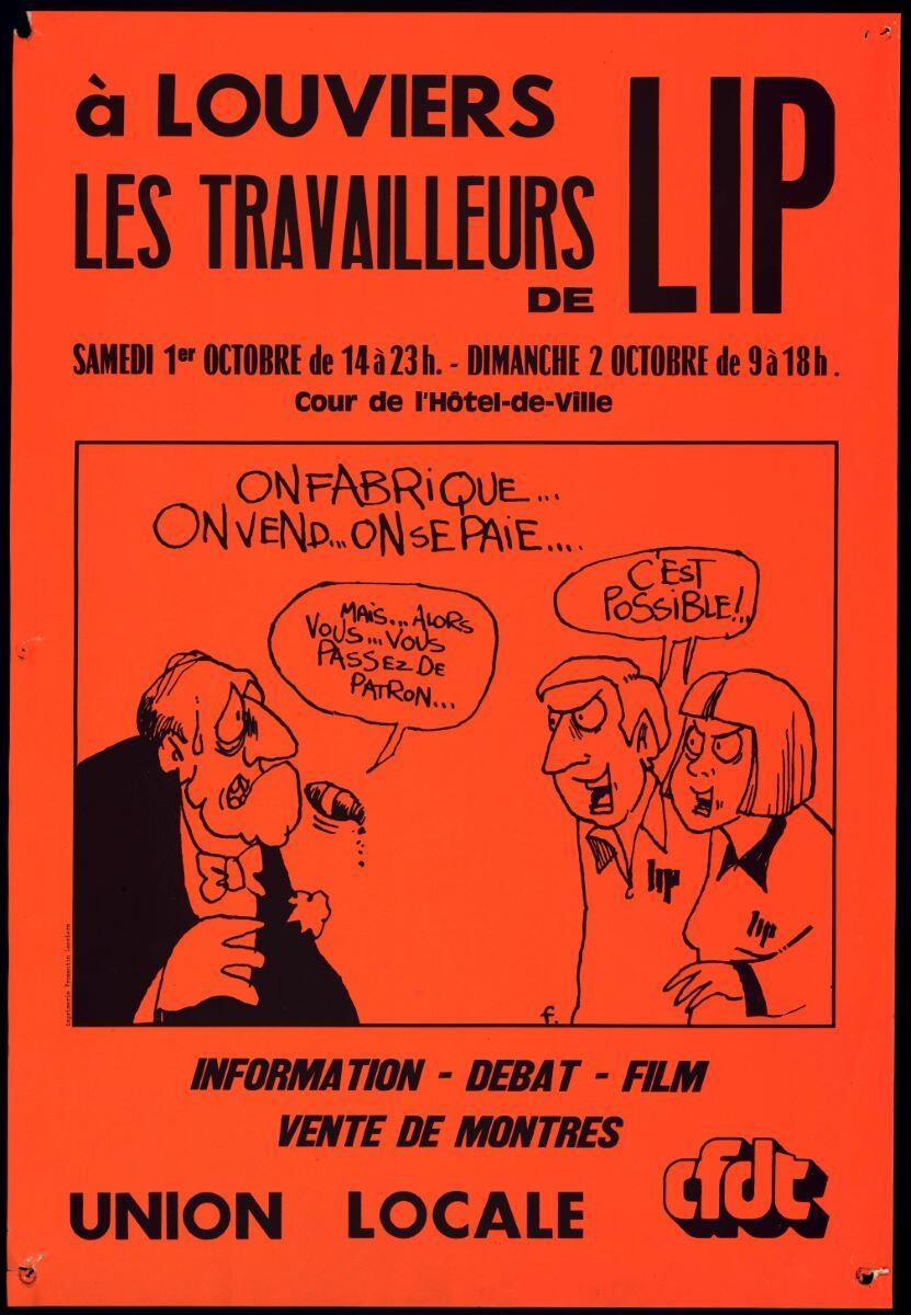 à LOUVIERS/ LES TRAVAILLEURS/ DE/ LIP