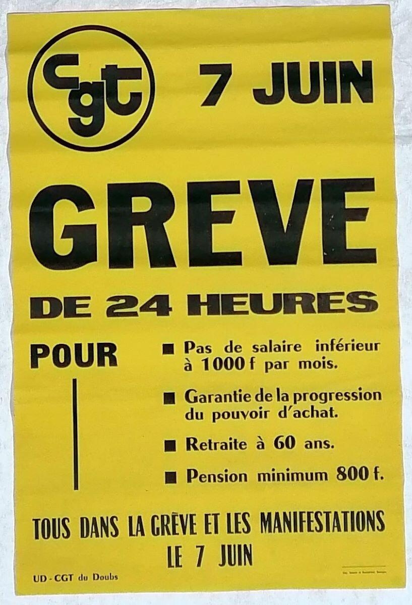cgt 7 juin GREVE DE 24 HEURES POUR …