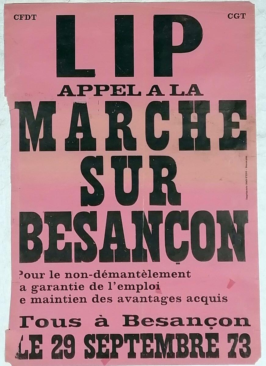 LIP APPEL A LA MARCHE SUR BESANCON