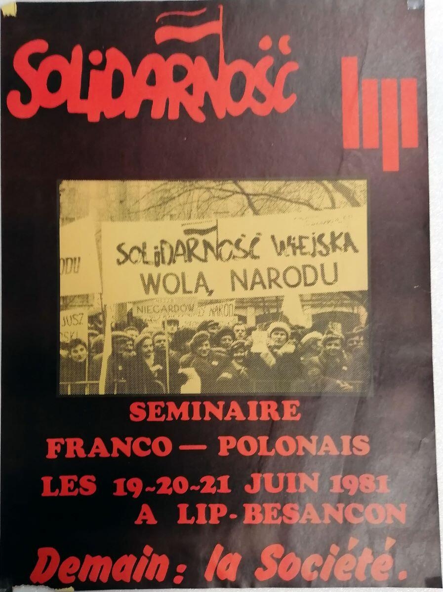 SOLIDARNOSC LIP SEMINAIRE FRANCO - POLONAIS