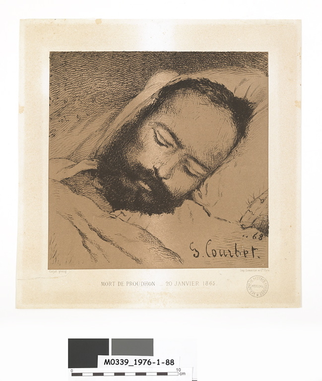Proudhon sur son lit de mort