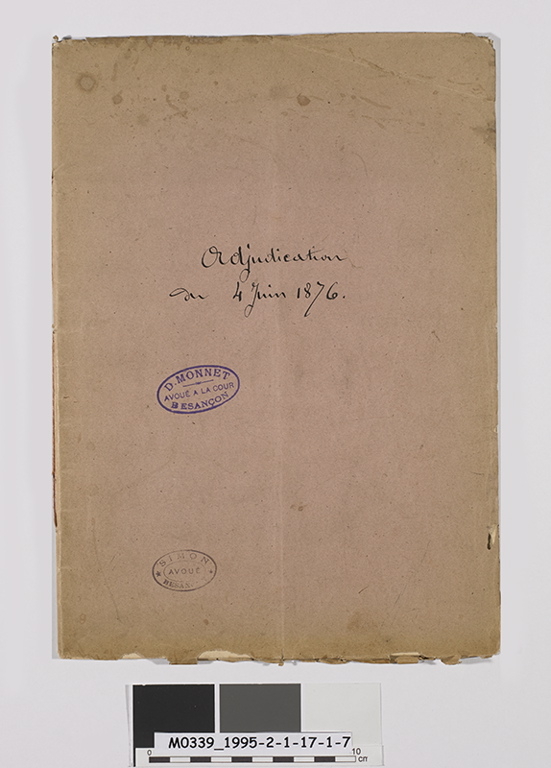 Adjudication de biens (titre factice)