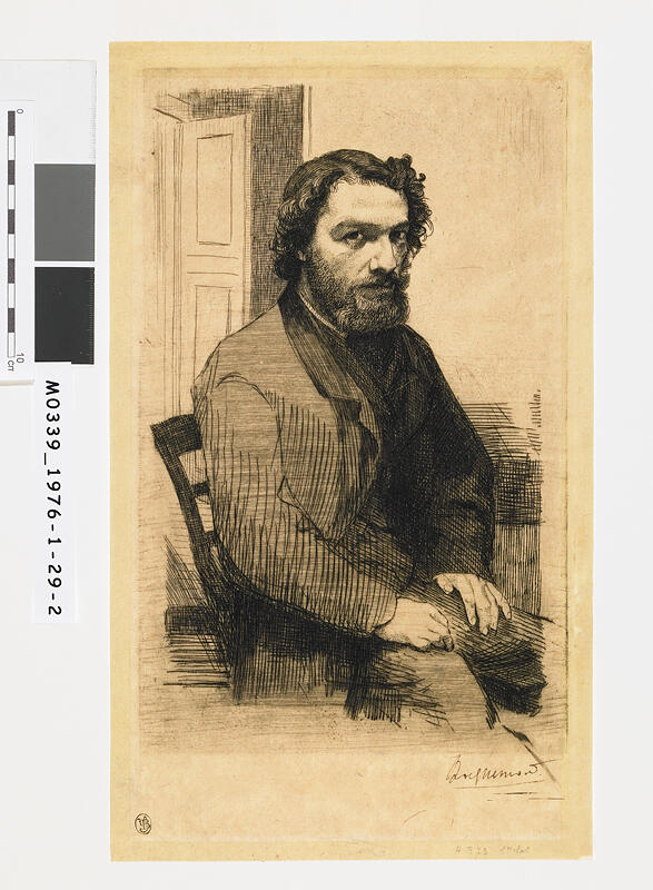 Portrait d'Alphonse Legros, peintre
