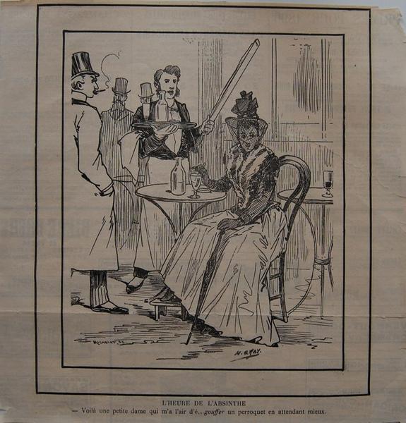 L'heure de l'Absinthe (titre inscrit)