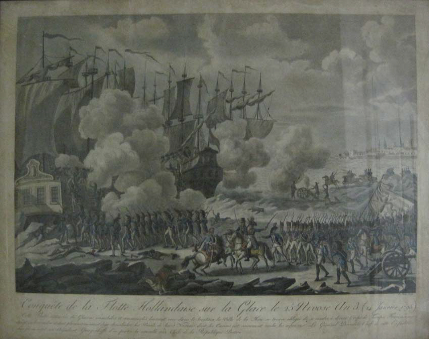 Conquête de la flotte hollandaise sur la glace le 25 Nivôse an 3 (14 janvier 1795)