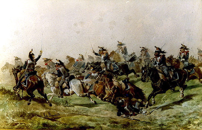 Charge de cuirassiers