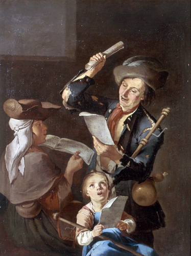 Chanteurs Souabes, le maître de chant ou Groupe de chanteurs