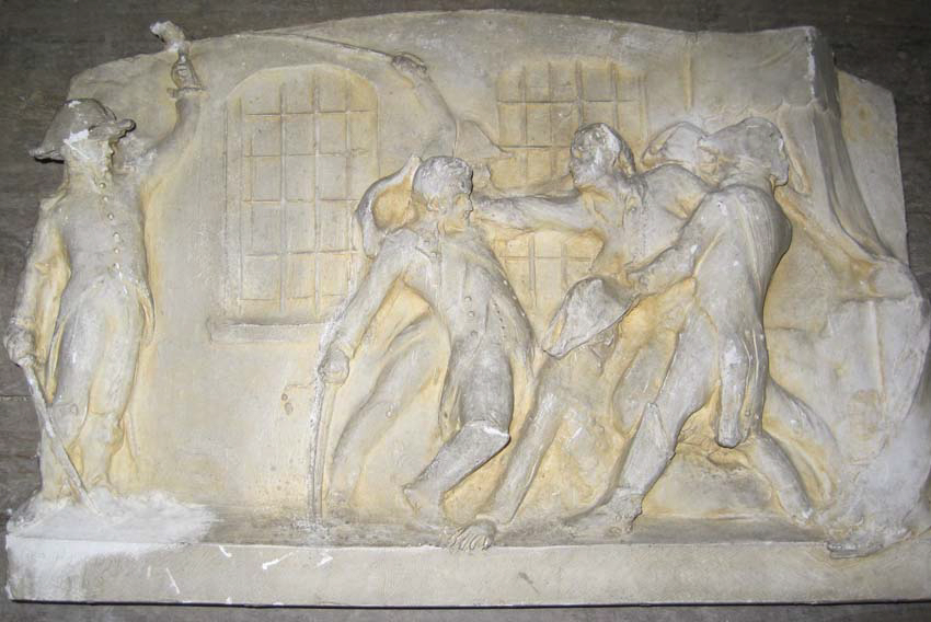 Quatre bas-reliefs sur la vie de Pichegru