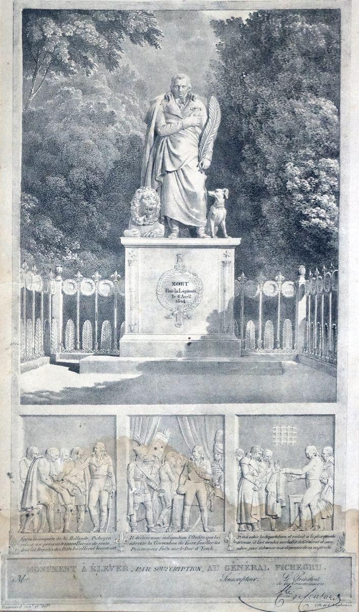 Monument à élever, par souscription, au Général Pichegru (projet de statue à élever à Pichegru à Besançon)