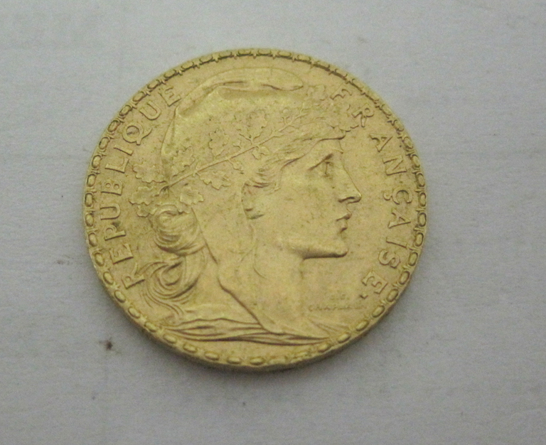 Pièce de 20 francs République française, 1899