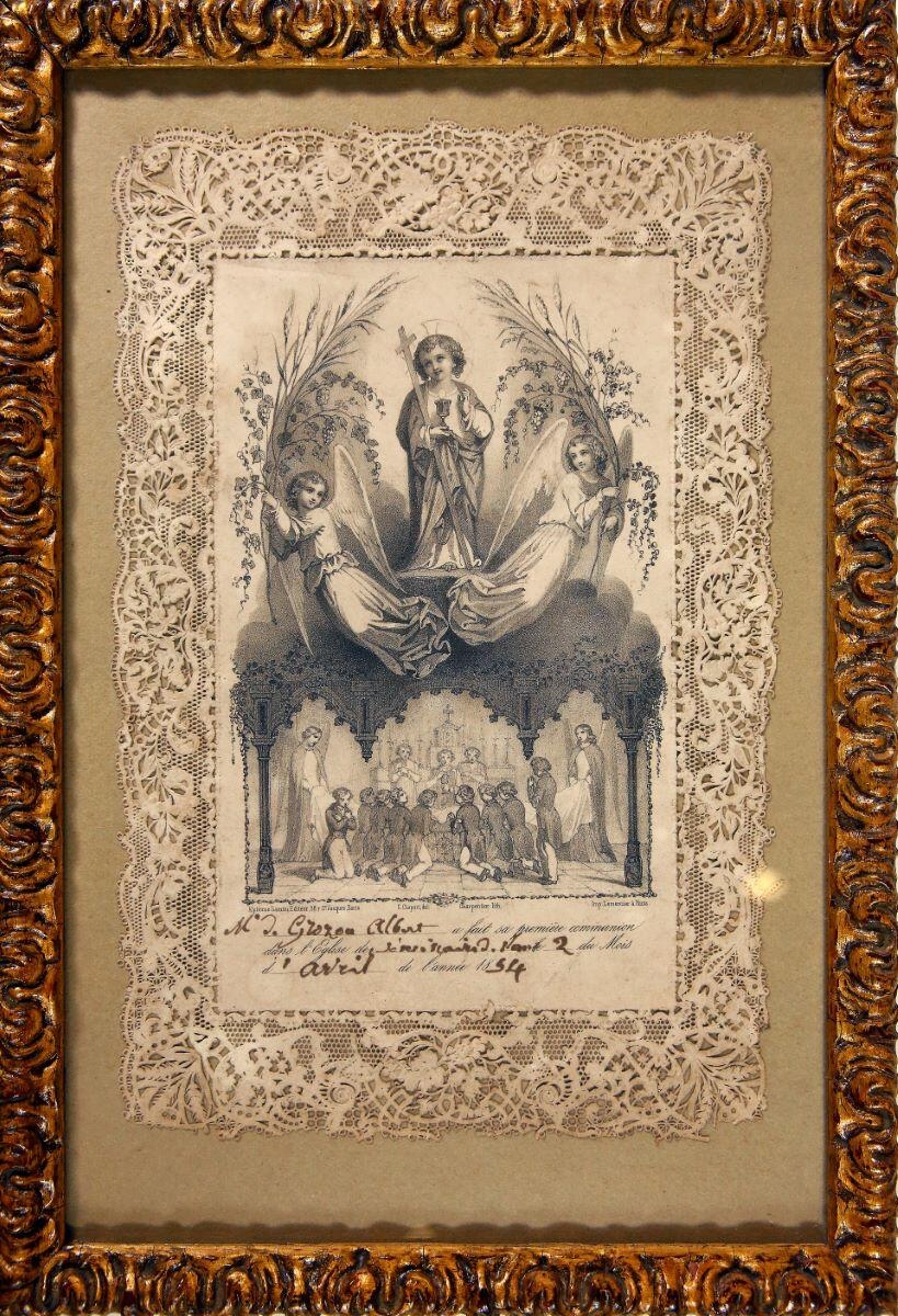 Souvenir de la première communion d'Antoine Albert de Sarret de Grozon