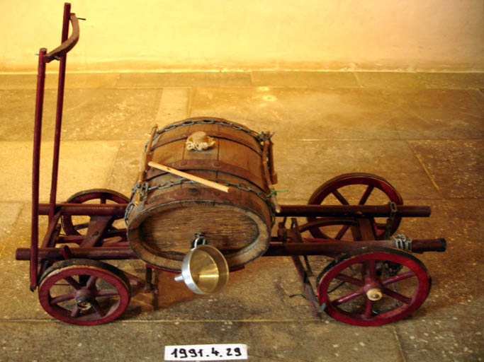 Maquette de char et son boeuf