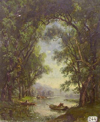 Rivière sous les grands arbres