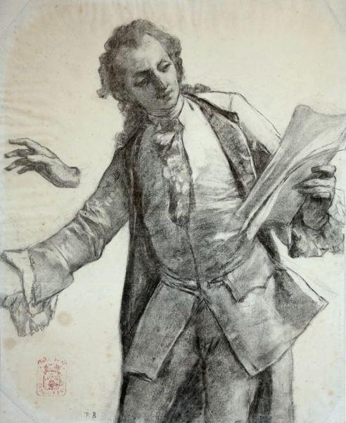 Jeune homme déclamant