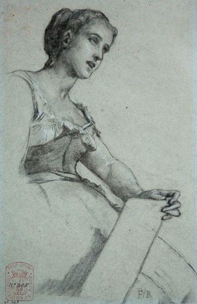 Jeune femme chantant