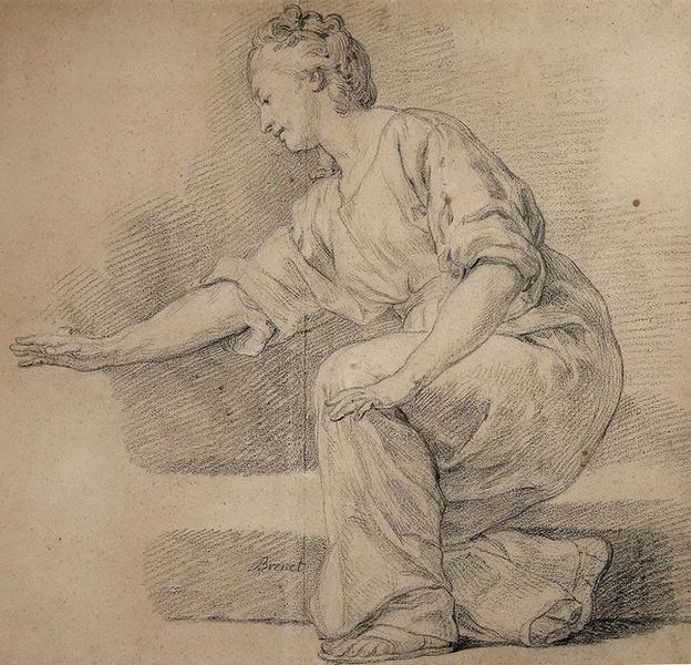 Etude de joueuse d'osselets