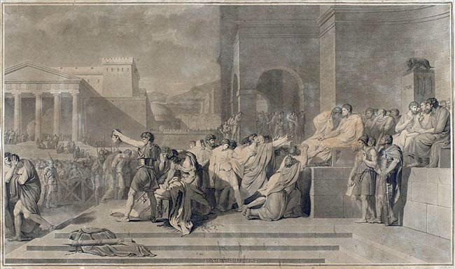 Junius-Brutus condamnant ses fils à mort