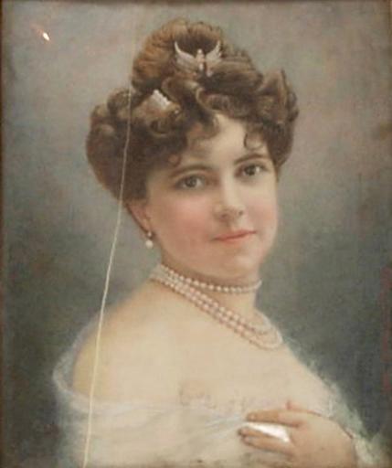 Portrait de femme (miniature). Autoportrait