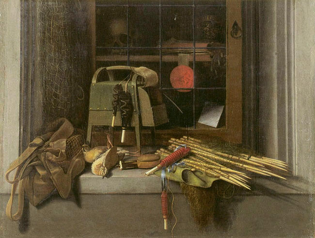 Nature morte de chasse ou Attirail d'oiseleur