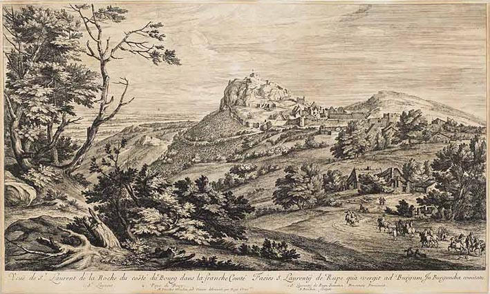 Vue de Saint Laurent de la Roche en Franche-Comté