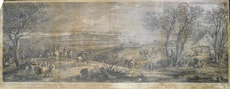 Dole prise dans la première conquête en 1668