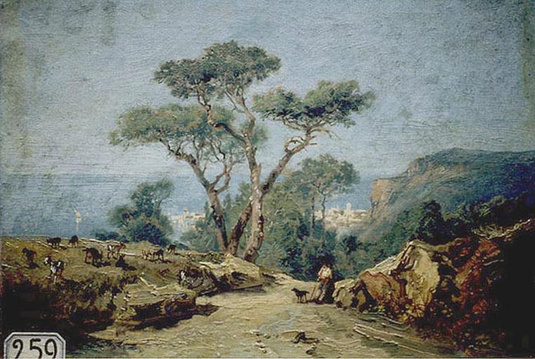 Chemin sous la falaise