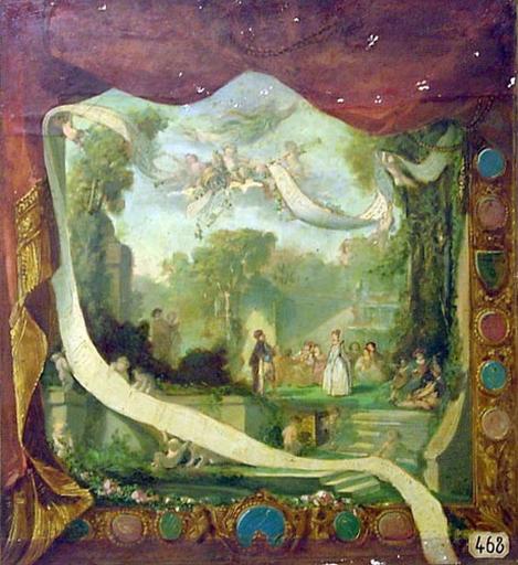 Panneau décoratif. Esquisse théâtre