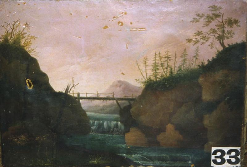 Cascade sous un pont