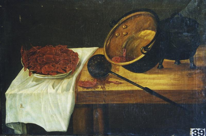 Ecrevisses, tableau de salle à manger