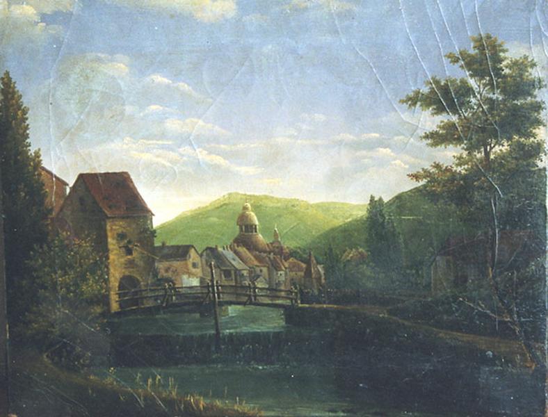 Paysage, pont du château de Rans