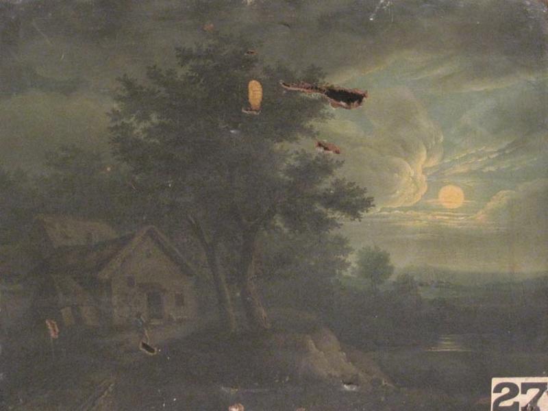 Paysage avec effet de lune